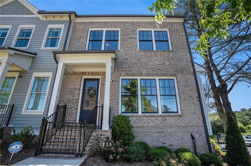 Multi unit property featuring brick siding