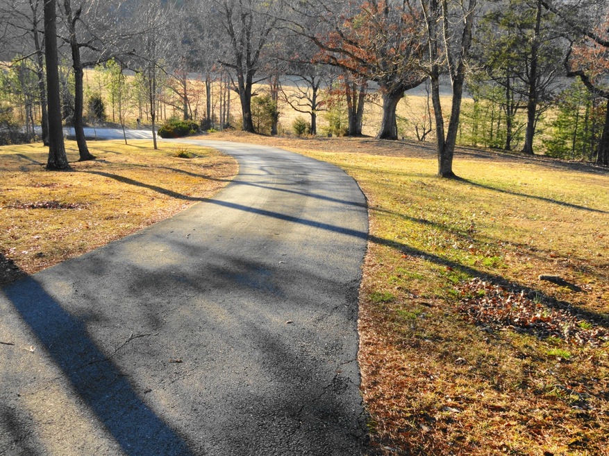 Driveway accessing home