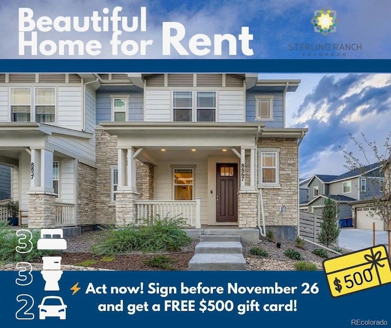 For Rent $3,200/month