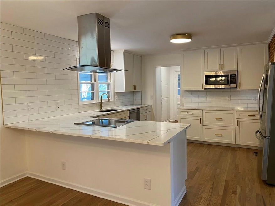 Amazing kitchen renovation with all new cabinets, 