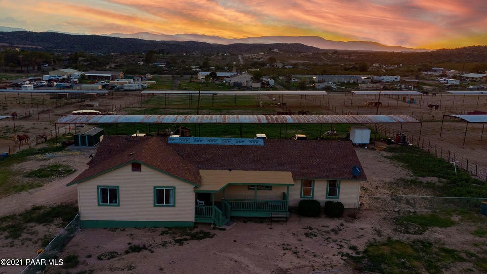 Front of Home At Sunset