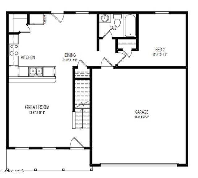 1802 2-Car - Floor Plan - BROCHURE - GRP