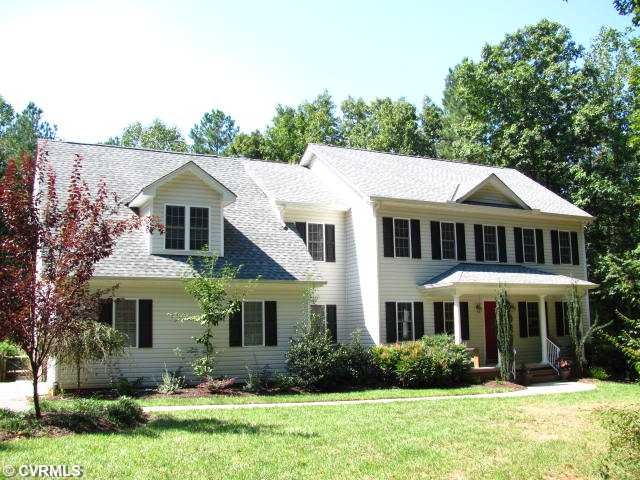 Exterior Front - Front Elevation - house sits back