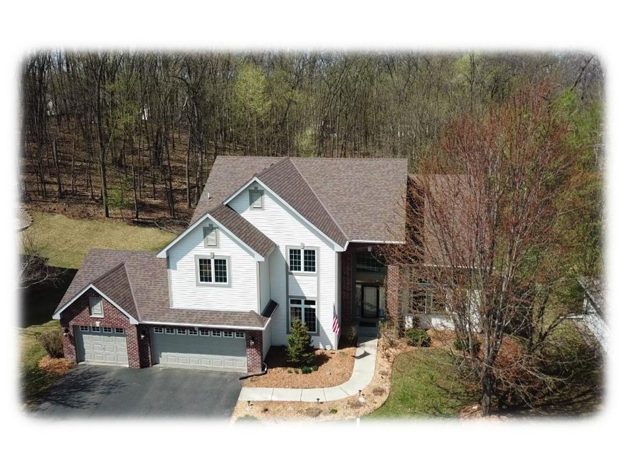 This stunning executive two-story home is located 