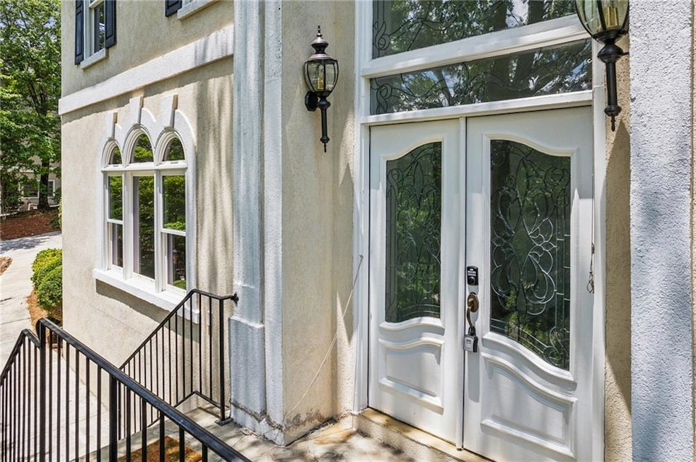 Entrance to property featuring french doors