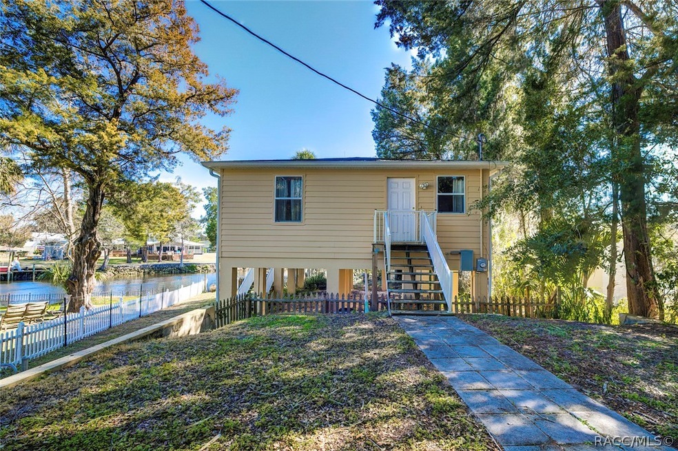Front of home. View of walkway up to house from th