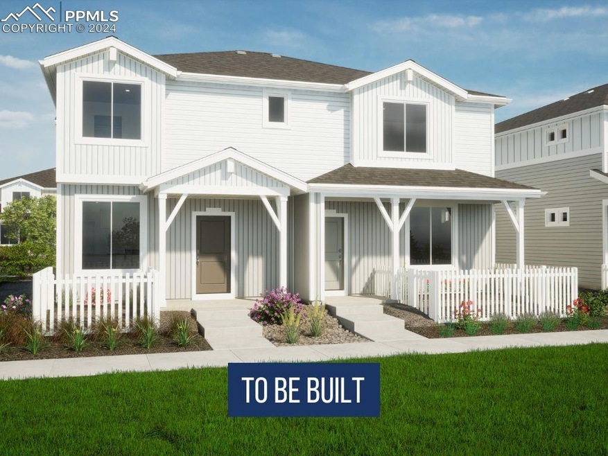 View of front of house with a porch and a front la