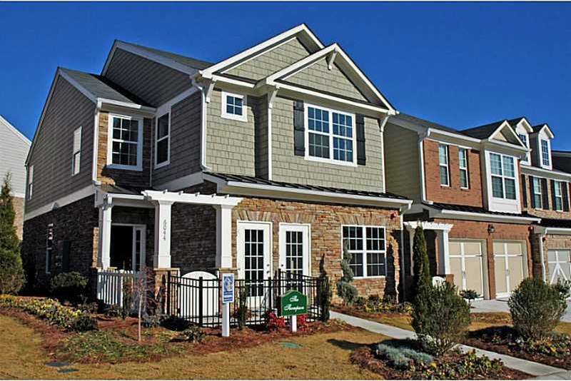Exterior Front. Photos are not of actual home, but