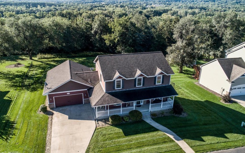 Custom built two story home with five bedrooms, fo