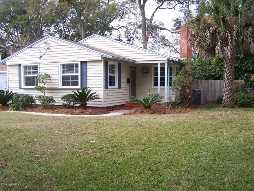 Front view of house with yard