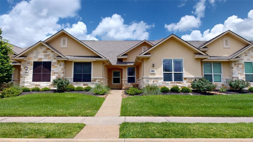 Craftsman inspired home featuring stone siding, st