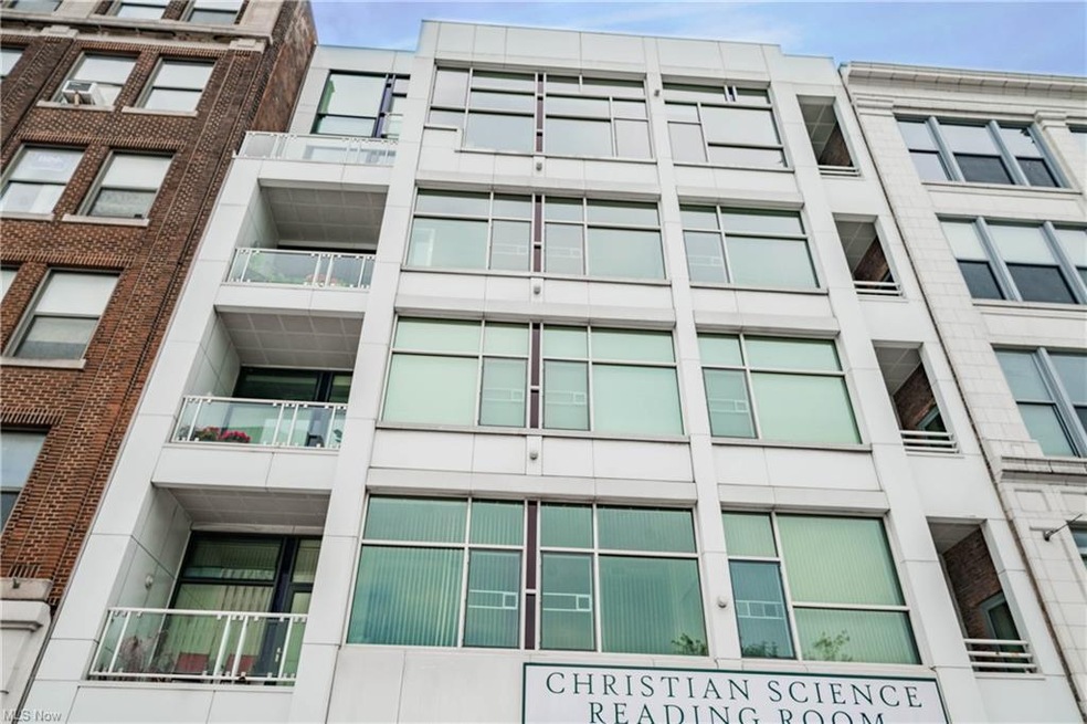 Front of University Lofts Building.