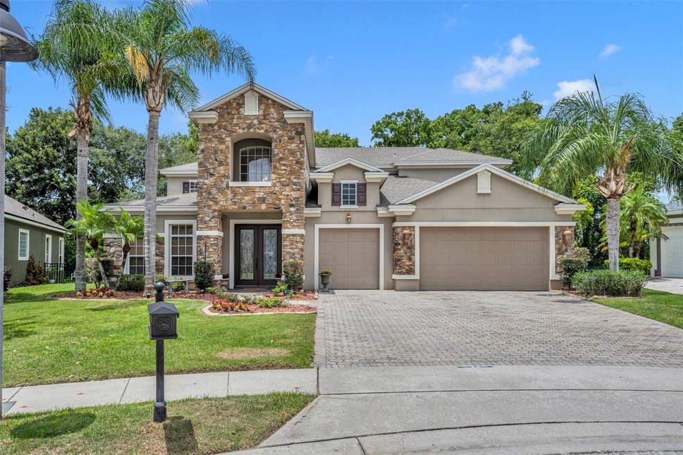 Front Elevation with 3-car garage