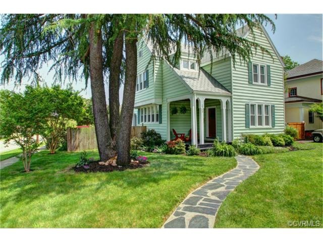 Excellent curb side appeal.  Established plantings.  Covered porch w/ room for a swing.