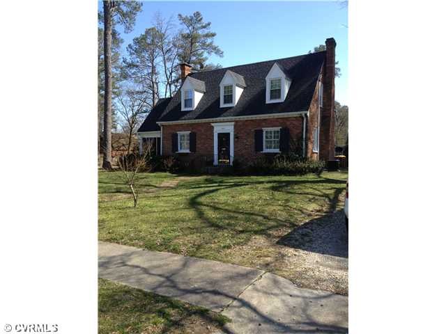 Exterior Front - Brick Cape on Corner Lot with det