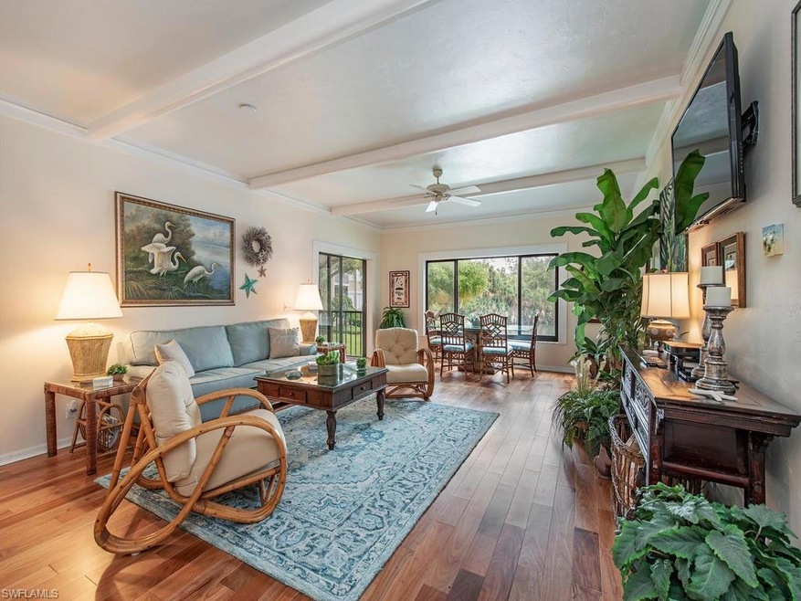 Bright open living space...Beautiful wood floors..