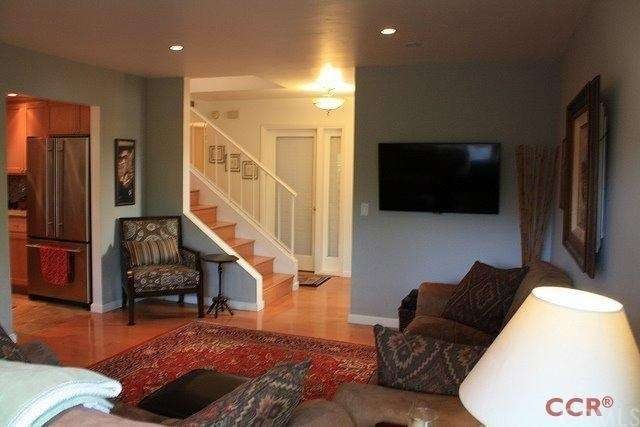 View from the corner of the living room looking to