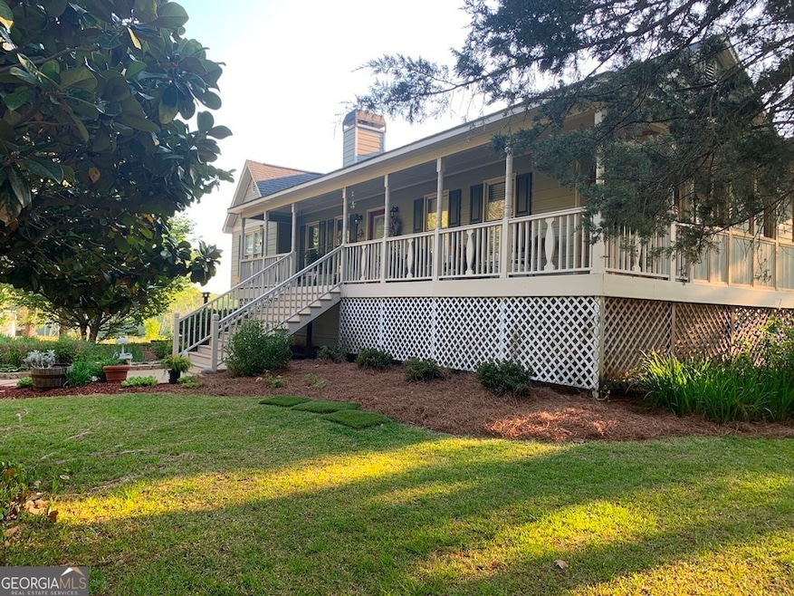 Front image with wrap around porch.