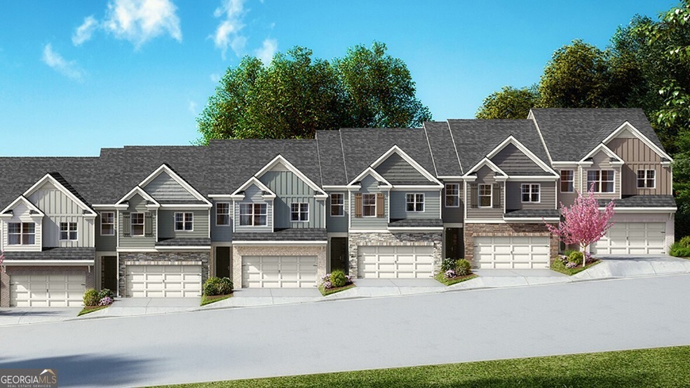Sudbury townhome front exterior rendering at Mount