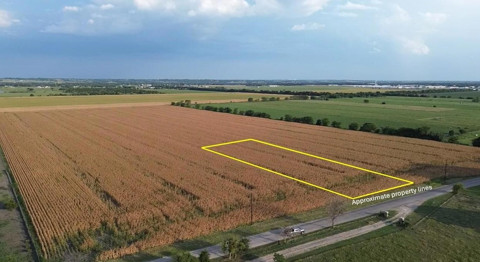 Aerial view with a rural view