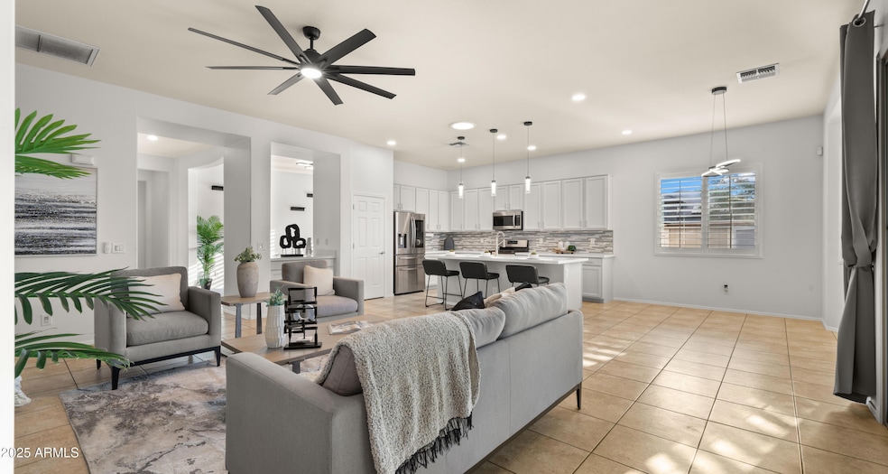 Open Kitchen and Living