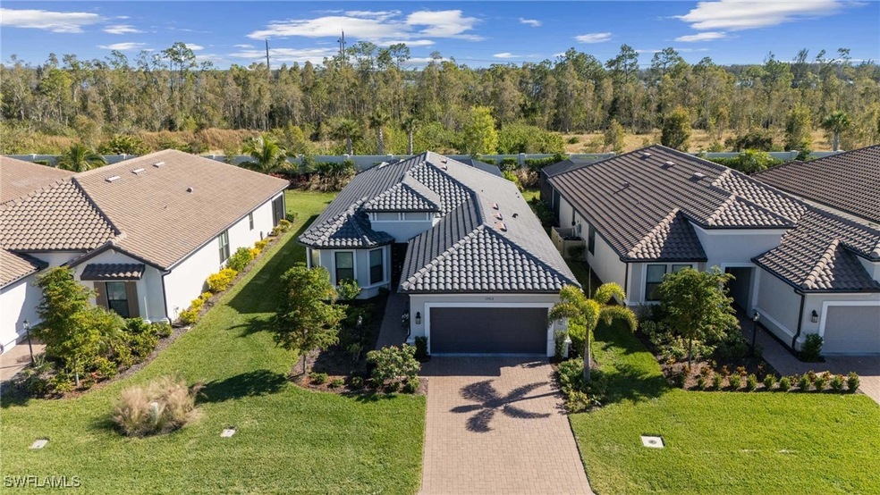Aerial perspective of suburban area