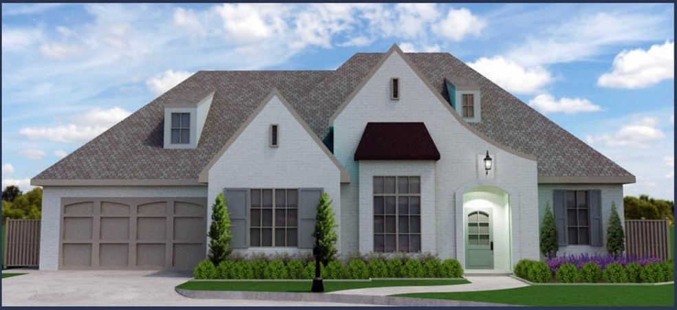 Exterior rendering is an example of completed home
