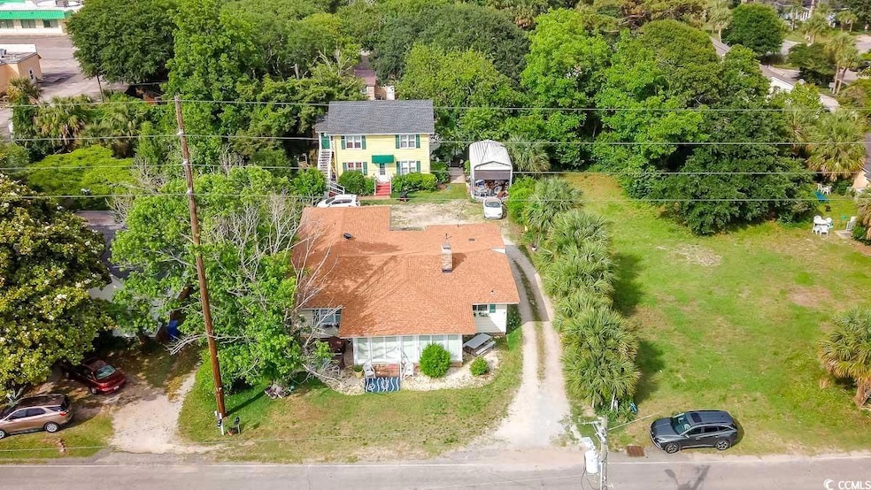 Aerial view of property and surrounding area