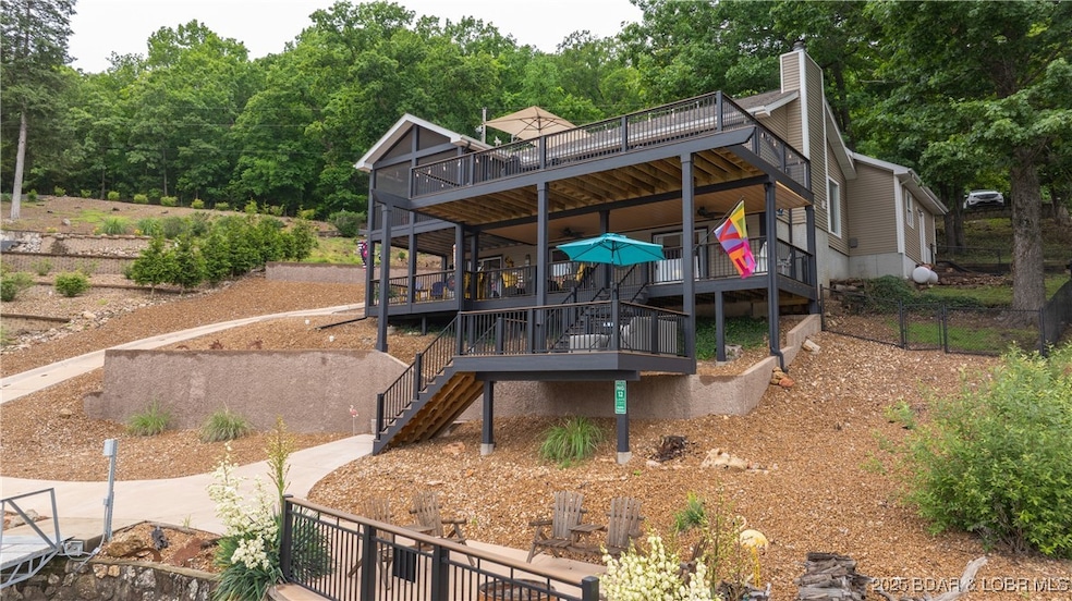 Gorgeous lakefront home with an abundance of outdo