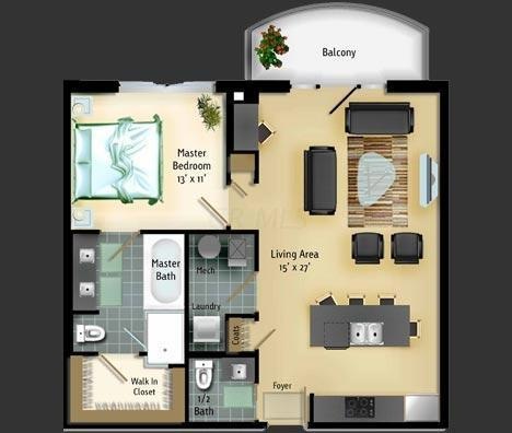 Jackson unit 602 Floor Plan
