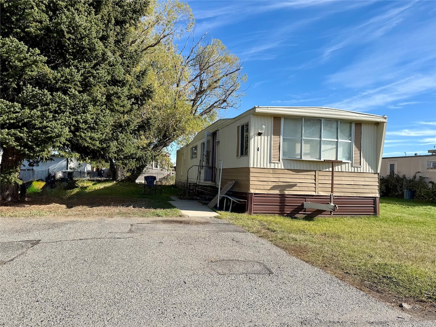 View of front of home with a front yard