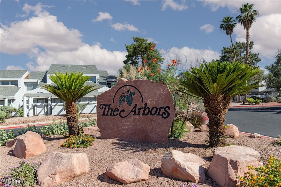 Community sign with a residential view