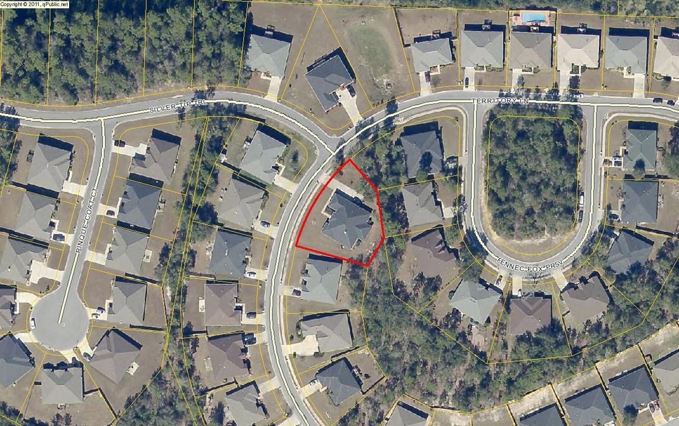621 TERRITORY LN , aerial