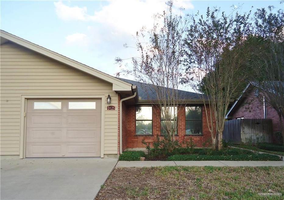 Single story home with a garage
