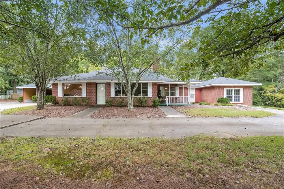 Home sits up and off of the road.  Long driveway i
