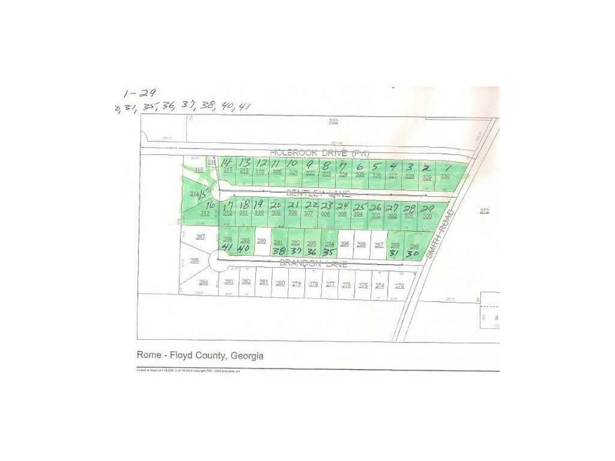 Plat Map.