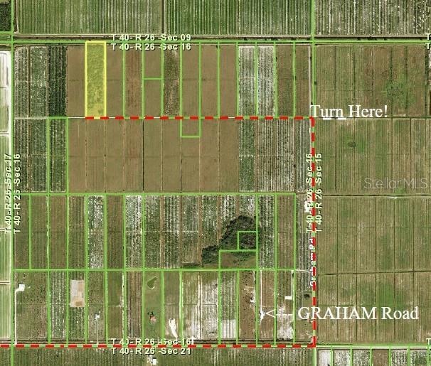 Neal Road runs east-west and Graham Road runs North-South...and 10 acres is off of Graham Road to the west.