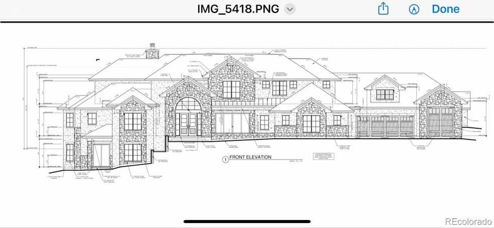 Proposed front view elevation of original plan