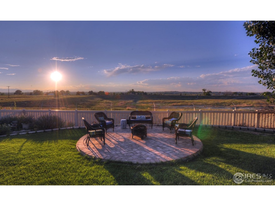 First, the western view from the back patio