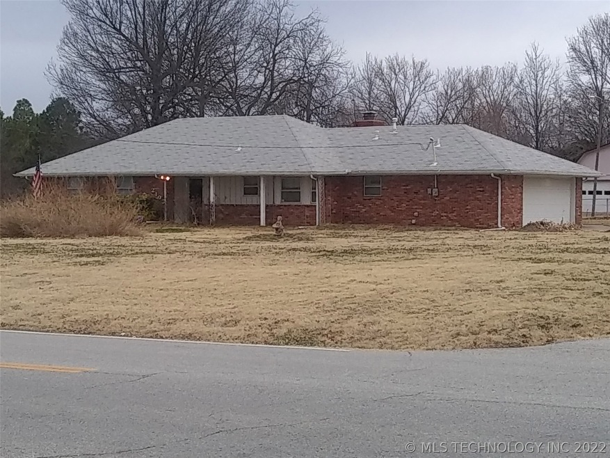 Front Elevation. Covered front porch. Facing 81st