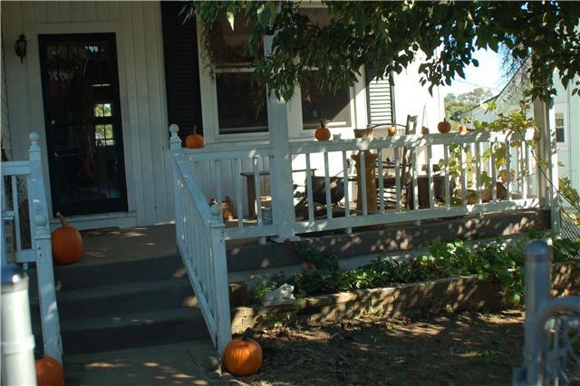 Enjoy this shaded front porch.