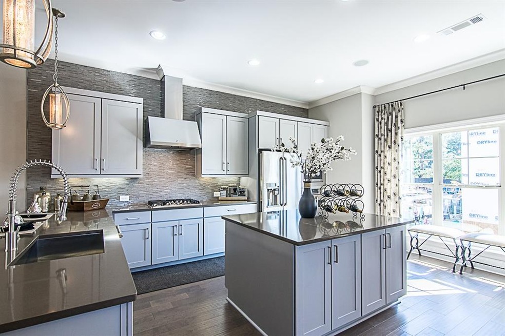 Pictures are of model home with same layout. Finis