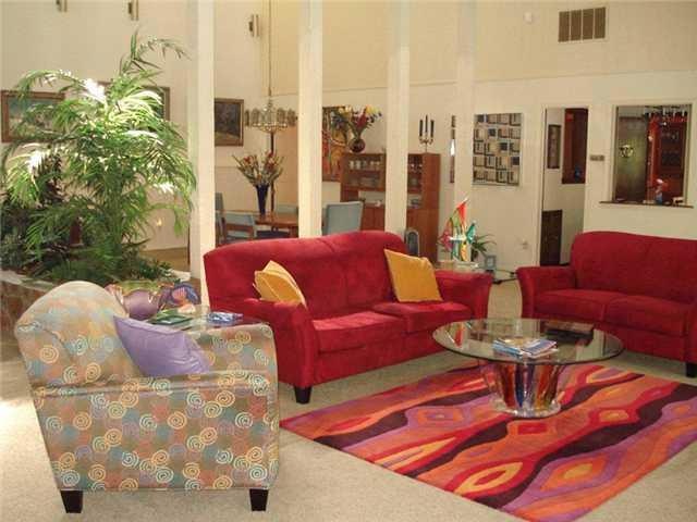 Living Room. The tall ceiling affords lots of wall