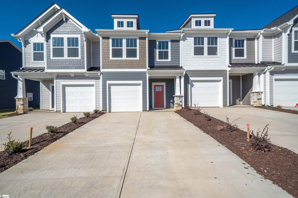 1600sf craftsman style end-unit townhome. *Model H