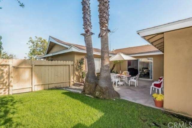 Patio and lawn off dining room and family room