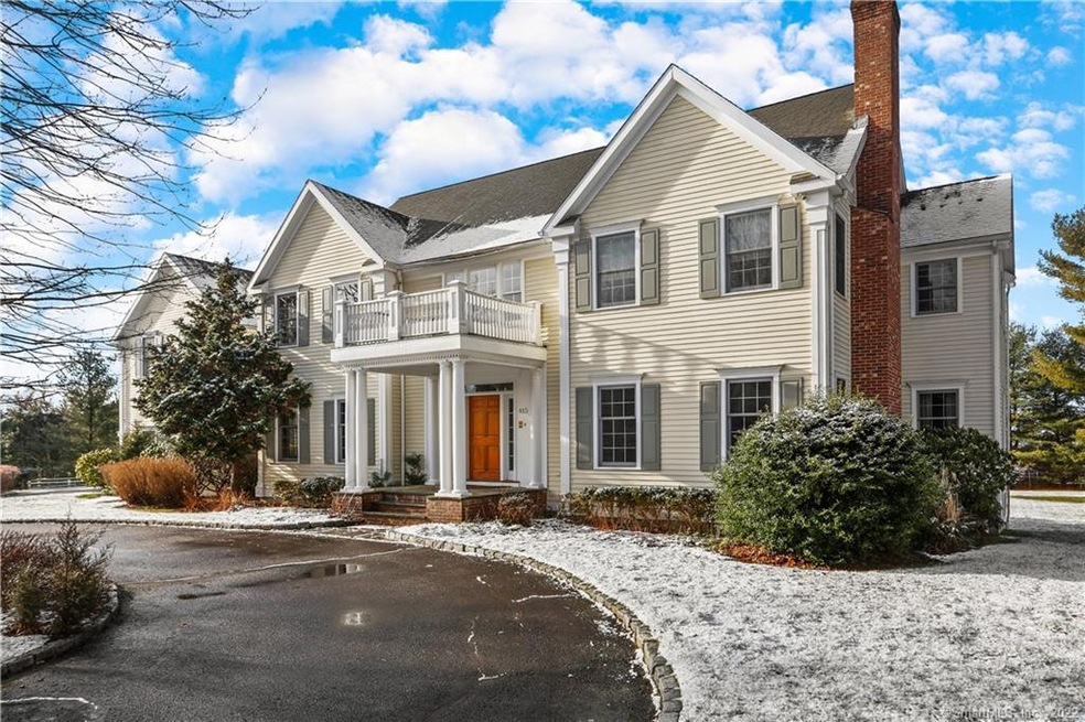 Front of home-circular driveway