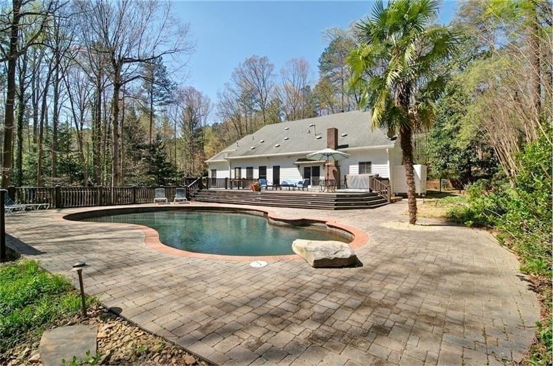 Heated gunite saltwater pool!  Paver pool deck!  M