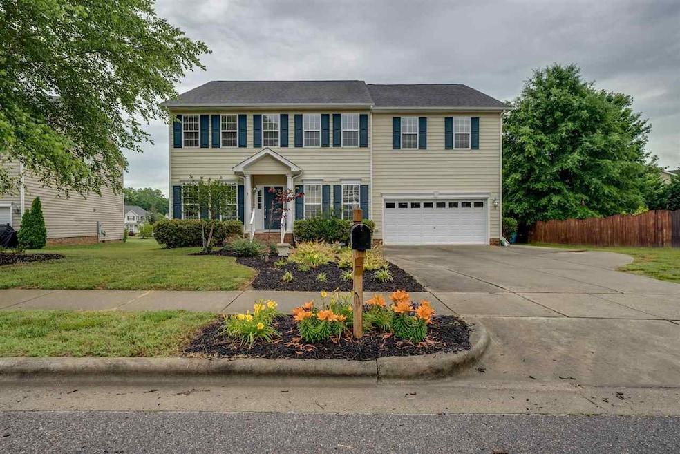Beautifully landscaped exterior.