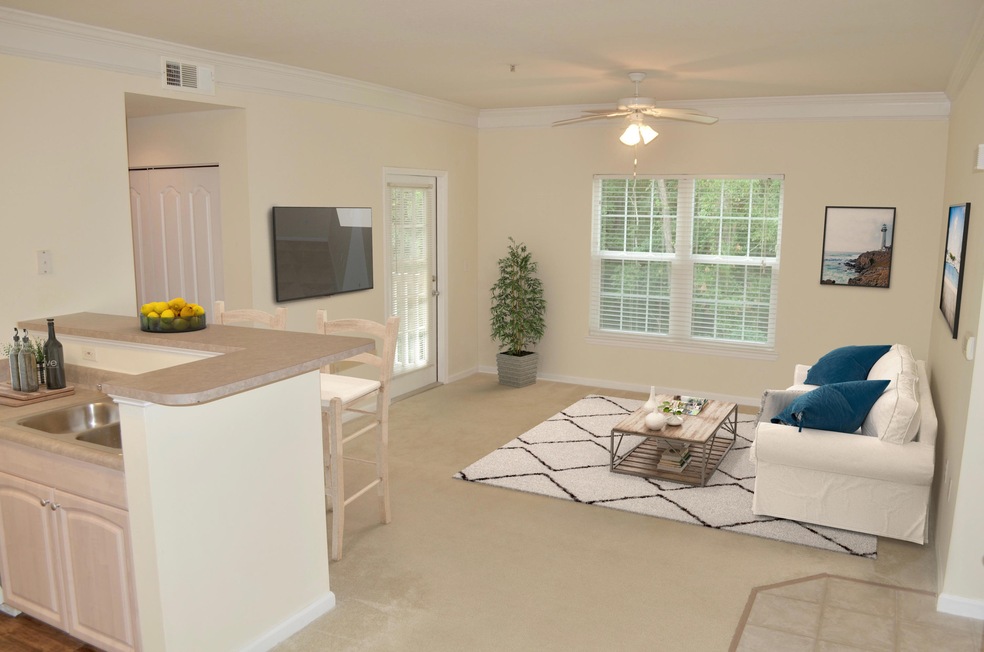 Family Room Staged