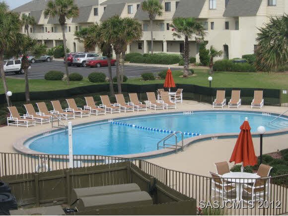 Pool view from unit balcony